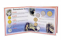 Австрія-набір із 6 монет 1997 UNC 10, 50 грн, 1, 5, 10, 20 грн. у сувенірному пакованні