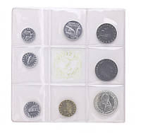 Італія набір із 8 монет 1969 UNC 1, 2, 5, 10, 20, 50, 100, 500 (срібло) лір