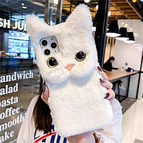 Чохол панель для Apple iPhone 12/12 Pro Alitek Котик Білий, фото 3