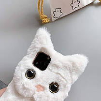 Чохол панель для Apple iPhone 12/12 Pro Alitek Котик Білий, фото 2