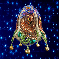 Набір для вишивання бісером Об'ємний дзвіночок Kol-12. Сова.Мудрість