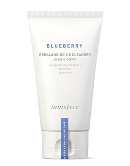 Пінка для вмивання з екстрактом чорниці Innisfree Blueberry Rebalancing 5.5 cleanser 200 мл