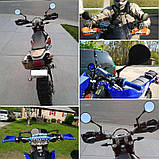 Дзеркало на мотоцикл складане шарнірне 2шт (enduro atv і тд), фото 4