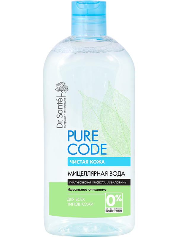 Міцелярна вода для всіх типів шкіри 200 мл Dr.Sante Pure Cоde