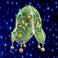 Набір для вишивання бісером Об'ємний дзвіночок Kol-03. Четирехлістна конюшина. Успіх