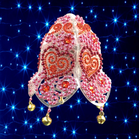 Набір для вишивання бісером Об'ємний дзвіночок Kol-04. Валентинка. Кохання