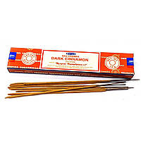 Dark Cinnamon (Темная Корица) (Satya) Индия - масала пыльцовое благовоние (12 шт /уп) (15 гр.)
