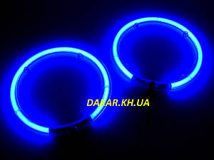 Неонова підсвітка автомобільних динаміків синя