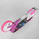 Двоколісний самокат Best Scooter 54701 Рожевий, колеса PU 20см, довжина дошки 52 см, в коробці, фото 5