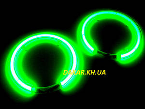 Неонова підсвітка автомобільних динаміків зелена