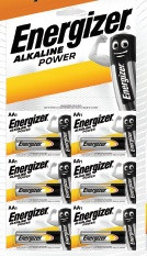 Батарейки лужні АА Energizer POWER AA LR6 мультіблістер 12 шт 7638900432350