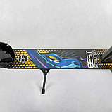 Двоколісний самокат Best Scooter 42714 Чорний, колеса PU 20см, довжина дошки 52 см, в коробці, фото 4