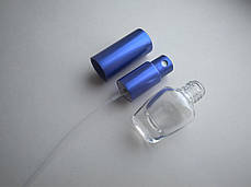 5 мл Овал овальна пляшка, флакон, флакон скляний, прозорий в комплекті з розпилювачем,спреєм 13/415, фото 3