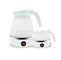 Электрочайник дорожный складной силиконовый LVD Silicon Kettle 7107 0.6 л White