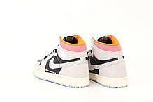 Чоловічі кросівки Air Jordan 1 Retro High Neutral Grey Hyper Crimson 555088-018, фото 4