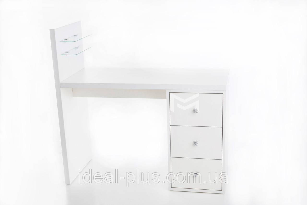 Стіл для манікюру М122 манікюрний стіл з висувними ящиками та підставкою під лак, фото 1