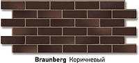 Фасадные панели (цокольный сайдинг) под кирпич Docke Berg коричневый