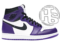 Жіночі кросівки Air Jordan 1 Retro High Court White Purple 555088-500