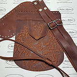 Клапан для рюкзака з тисненням "Букет", фото 3