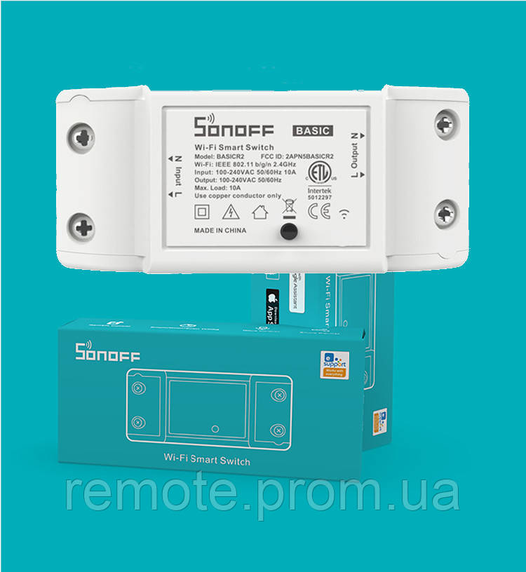 Sonoff BASIC R2 WiFi Беспроводной Выключатель Для Умного Дома c таймером ANDROID, iOS - фото 1 - id-p578035637