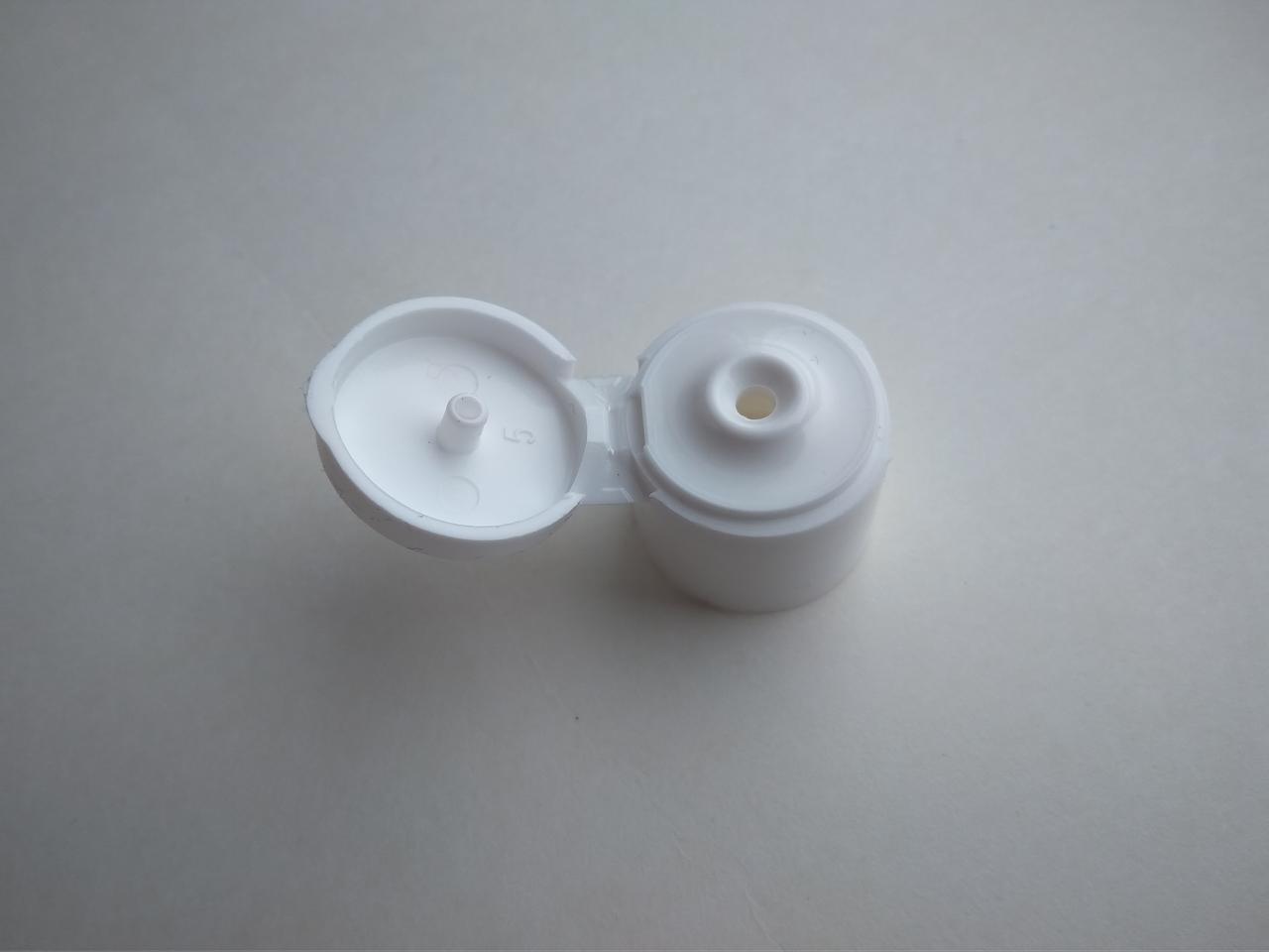 Від 500шт. Фліп-топ кришка 18/410, ковпачок, закрутка білого кольору на флакони від 10 до 65 мл