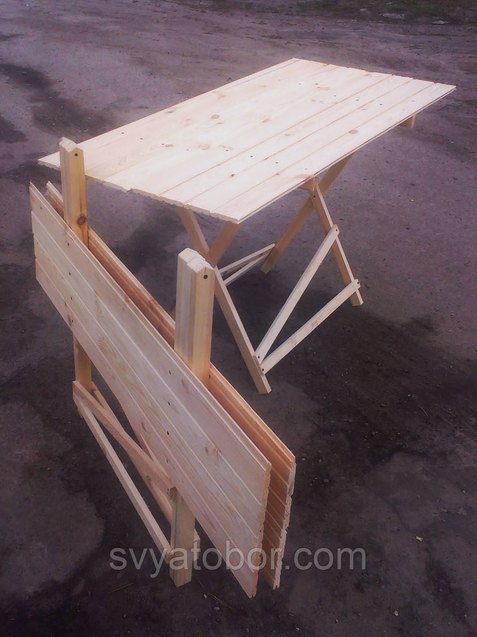 Стол раскладной для торговли или пикника 70х130 см туристический - фото 5 - id-p1334731156