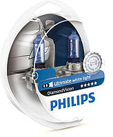 Автомобільні лампи Philips Diamond Vision 5000K Н4 12V 60/55W P43T (комплект 2шт) 12342DV