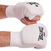 Перчатки накладки для карате MATSA белые MA-0009-W, L: Gsport