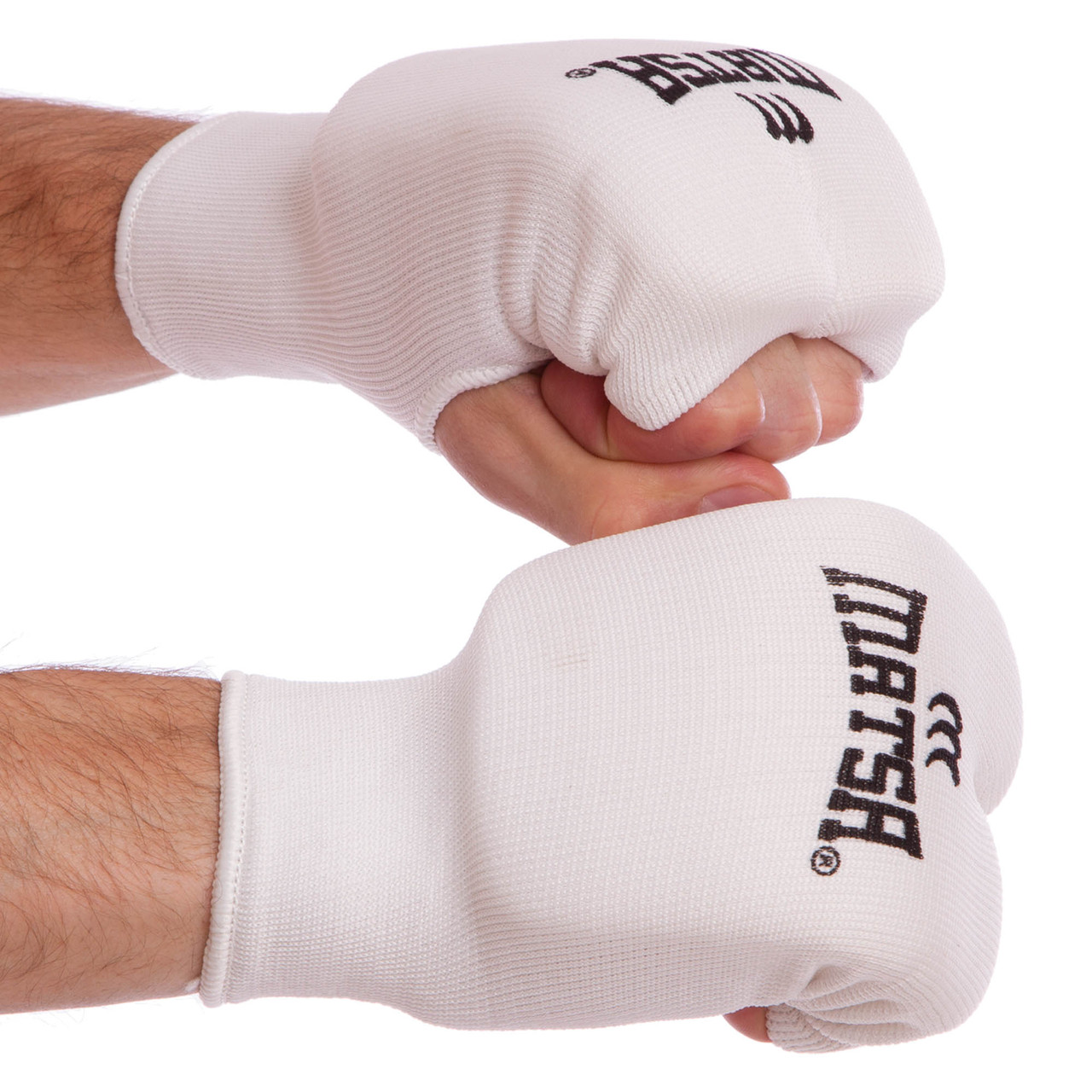 Перчатки накладки для карате MATSA белые MA-0009-W, L: Gsport M - фото 1 - id-p1334750941