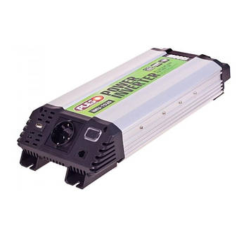 Преобразователь напряжения 12V-220V/1500W/ USB-5VDC2.0A/мод.волна/клеммы/ PULSO IMU-1520