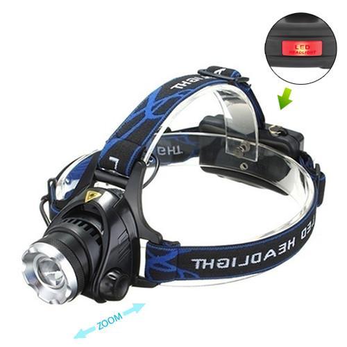 Ліхтар налобний Police 6699/204C-T6, ЗП 220V/12V, 2x18650, zoom, Box