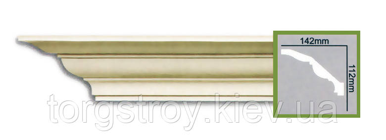 Карниз стельовий P2004, довжина 2,00м, Gaudi decor, фото 1