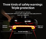 MEILAN X5 Велоліхтар (Бездротовий пульт, Лазерний габарит, Стоп сигнал, Покажчик поворотів), фото 9