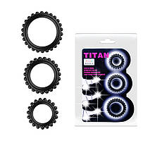 Ерекційні кільця Titan Cock Ring Set Blue