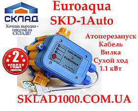 Контролер тиску Euroaqua SKD-1 Auto. Автоперезапуск, захист від гідроударів.