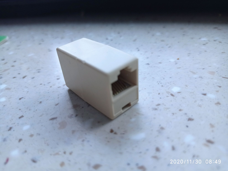 З'єднувач крученої пари мережевого кабелю Rj-45 джойнер мама мама, фото 1