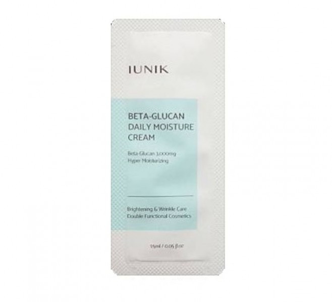 Крем з бета-глюканом IUNIK Beta Glucan Daily Moisture Cream, 1,5 мл.(тестер)