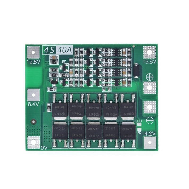 Bms 4S 40A 16,8В Контролер заряду Li-ion батарей, балансування