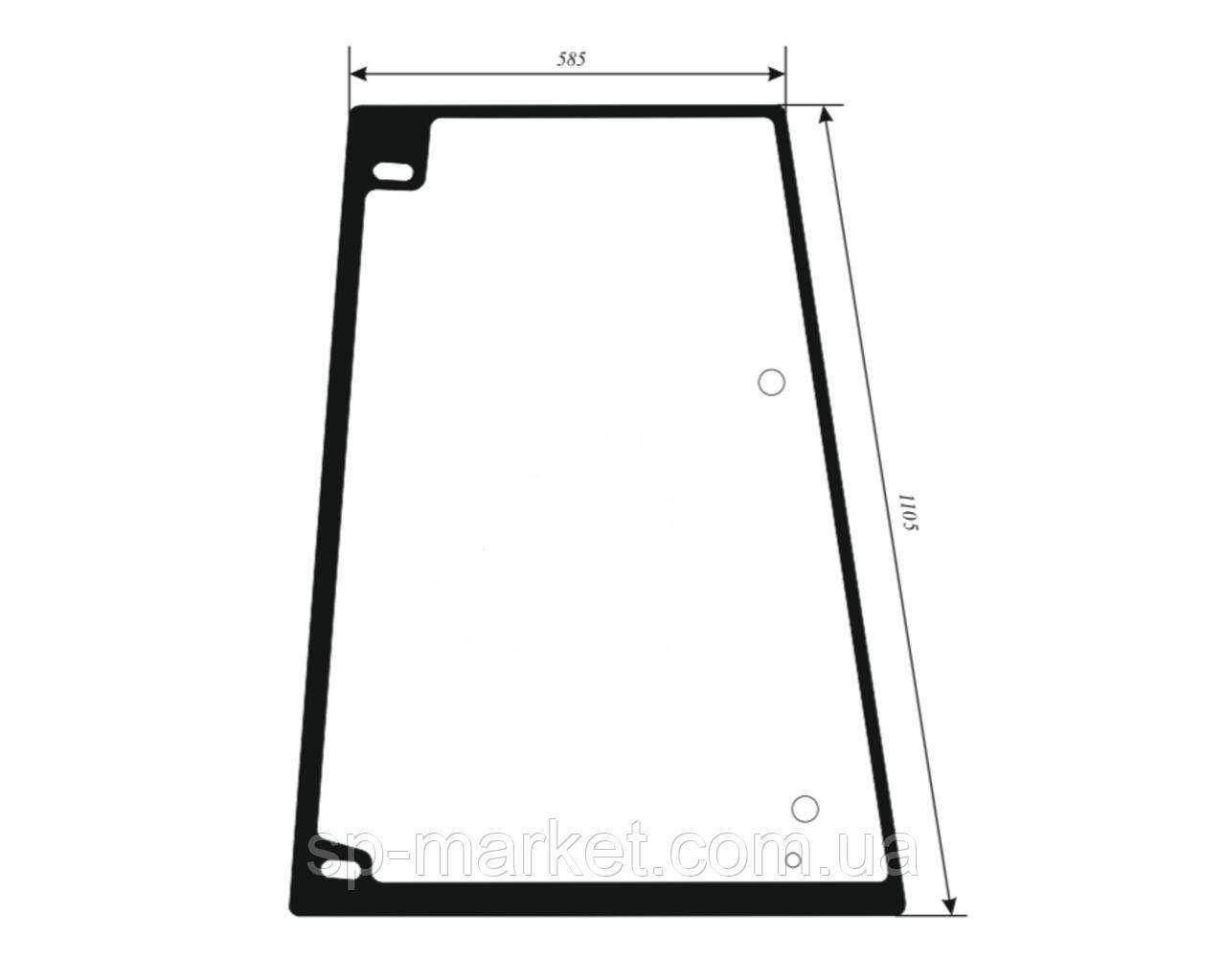 Скло заднє ліве VOLVO BL71 11149692 VOE11149692 Бокове скло ліве Екскаватора-навантажувача VOLVO, фото 1