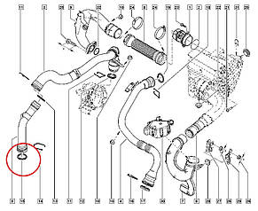 Renault (Original) 7701071157 — Ущільнювальне кільце правого патрубка (до інтеркулера) на Рено Меган 3, фото 3