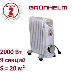 Оливний нагрівач Grunhelm GR-0920S SLIM