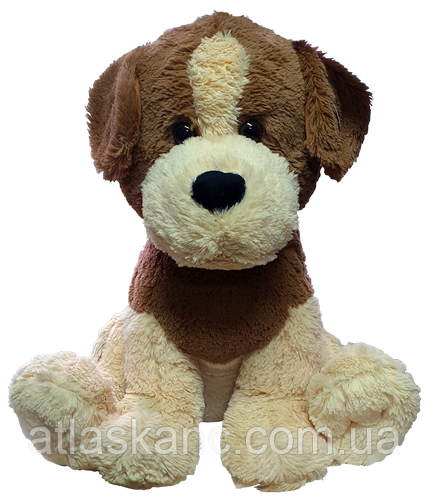 Іграшка М'яка Велика Собака 55 см бежево-коричнева Масяня Q-298-113TM, фото 1