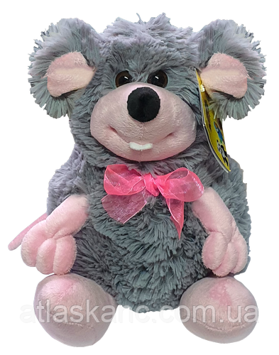 Іграшка М'яка Мишка з бантом 25 см B067, фото 1