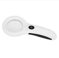 Лупа ручна з LED і UV-підсвічуванням 4X збільшення (діаметр 60 мм), Ridni