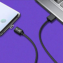 Магнітний кабель Olaf USB Type-C 3A 1 метр чорний, фото 5