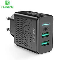 Зарядний пристрій Floveme 2 USB 5V 2.4 A 12W, фото 3