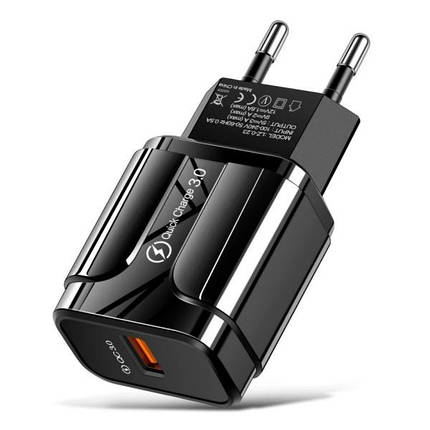Зарядний пристрій QC 3.0 Olaf SLS-002 18 Вт 5V 3.0 A, фото 1