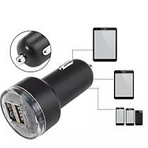 Автомобильное зарядное устройство на 2 usb 2.1 A черный, фото 5