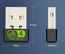 Mini USB WiFi Адаптер 150 Мбіт/сек драйвера не потрібні, фото 3