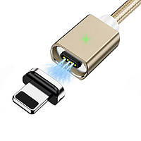 Магнитный кабель OLAF для IOS Iphone 3A 1 метр золотой